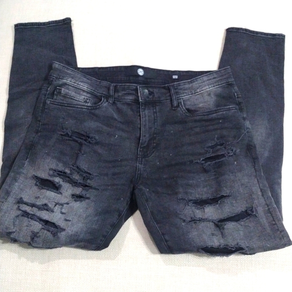 Jordan Craig Distressed Straight Jeans. Size 36X32 - Picture 2 of 8
